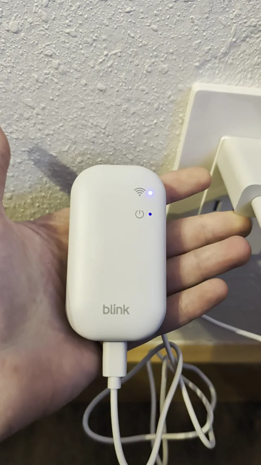 White Blink Sync Module Core connected during setup