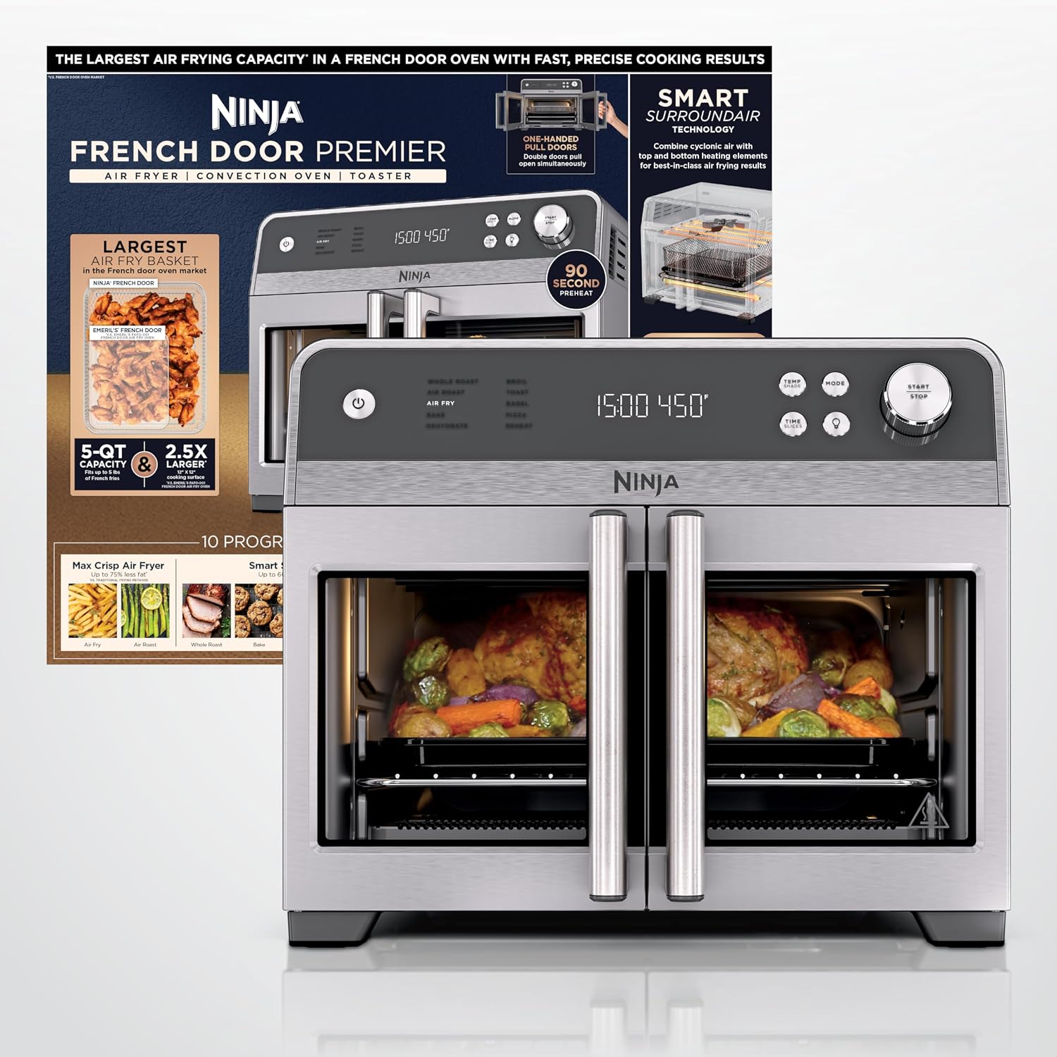 Ninja French Door Premier air fry oven, 36% off at Amazon