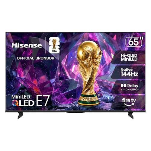 Hisense 65 E7 Cinema Series Hi-QLED Mini-LED 4K UHD Smart Fire TV, 45% off at Amazon