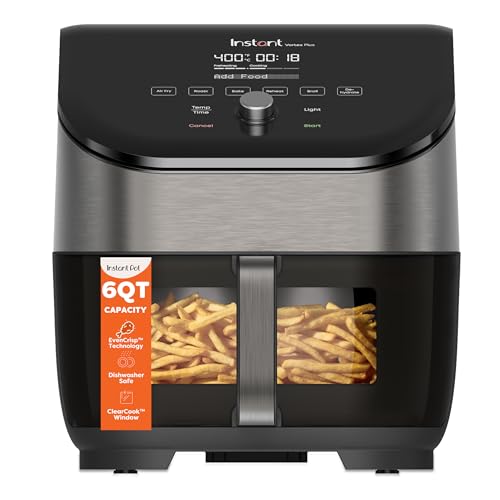 Instant Pot Vortex Plus 6QT Air Fryer with Odor Erase Technology,6-in-1, 38% off at Amazon