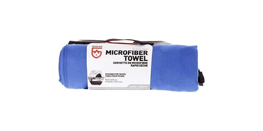 GEAR AID Quick Dry Microfiber Towel for Camping, 27% off at Woot