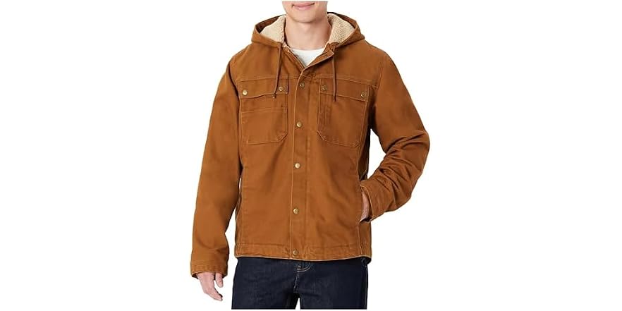 Amazon Basics Men Insulated Relaxed Hooded Jacket, 74% off at Woot