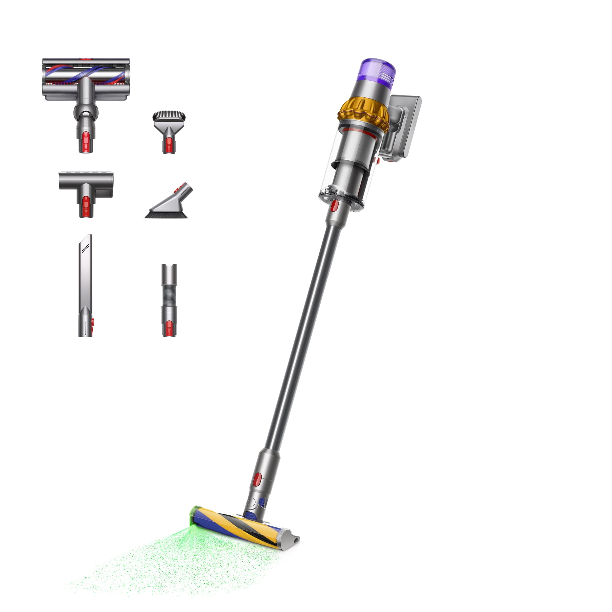 Dyson V15 Detect™ Absolute + Car Cleaning Kit Cordless Vacuum Yellow/Nickel, 33% off at Walmart