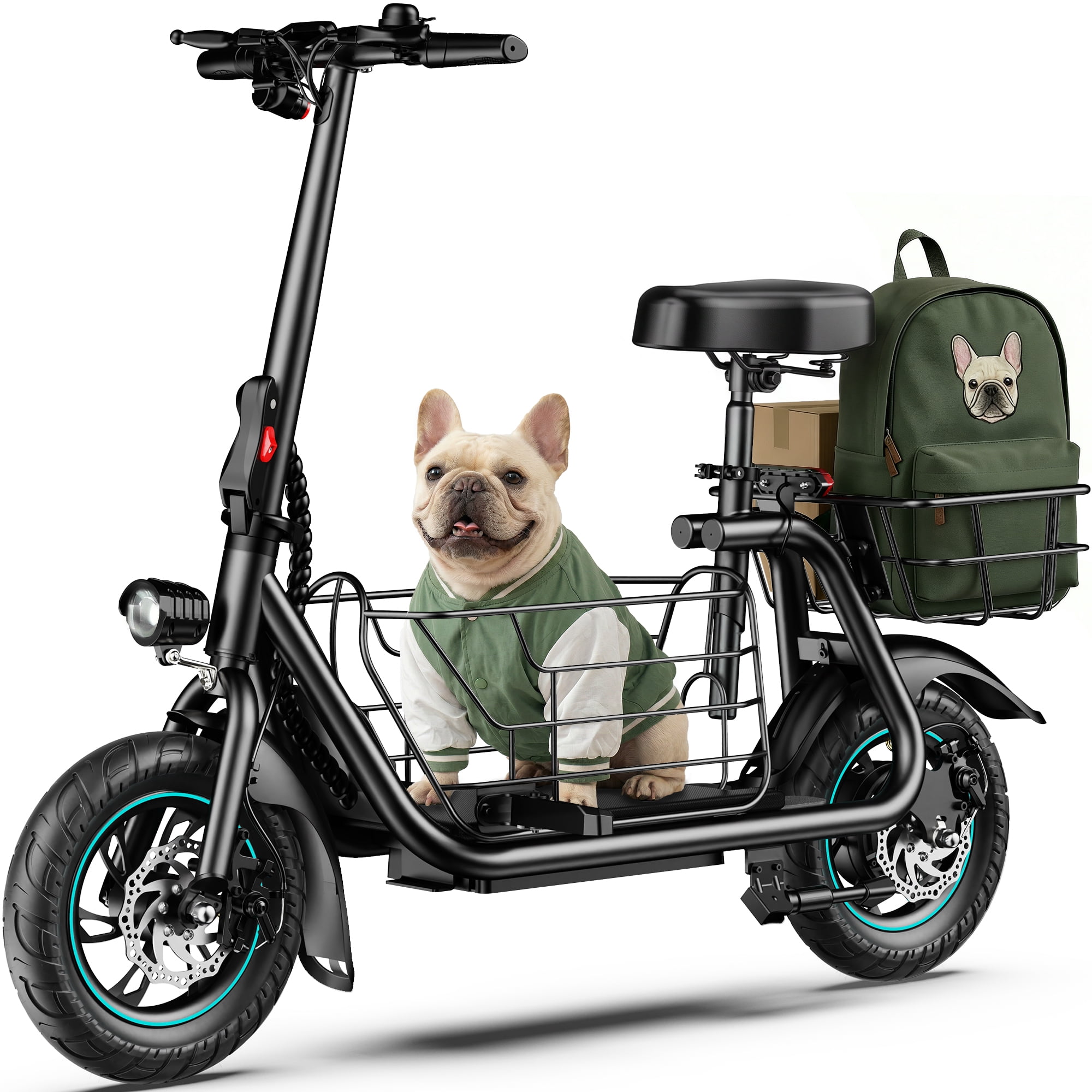 MIHOVER 550W Pet Friendly Electric Scooter with Seat for Small Dogs, 12, 41% off at Walmart