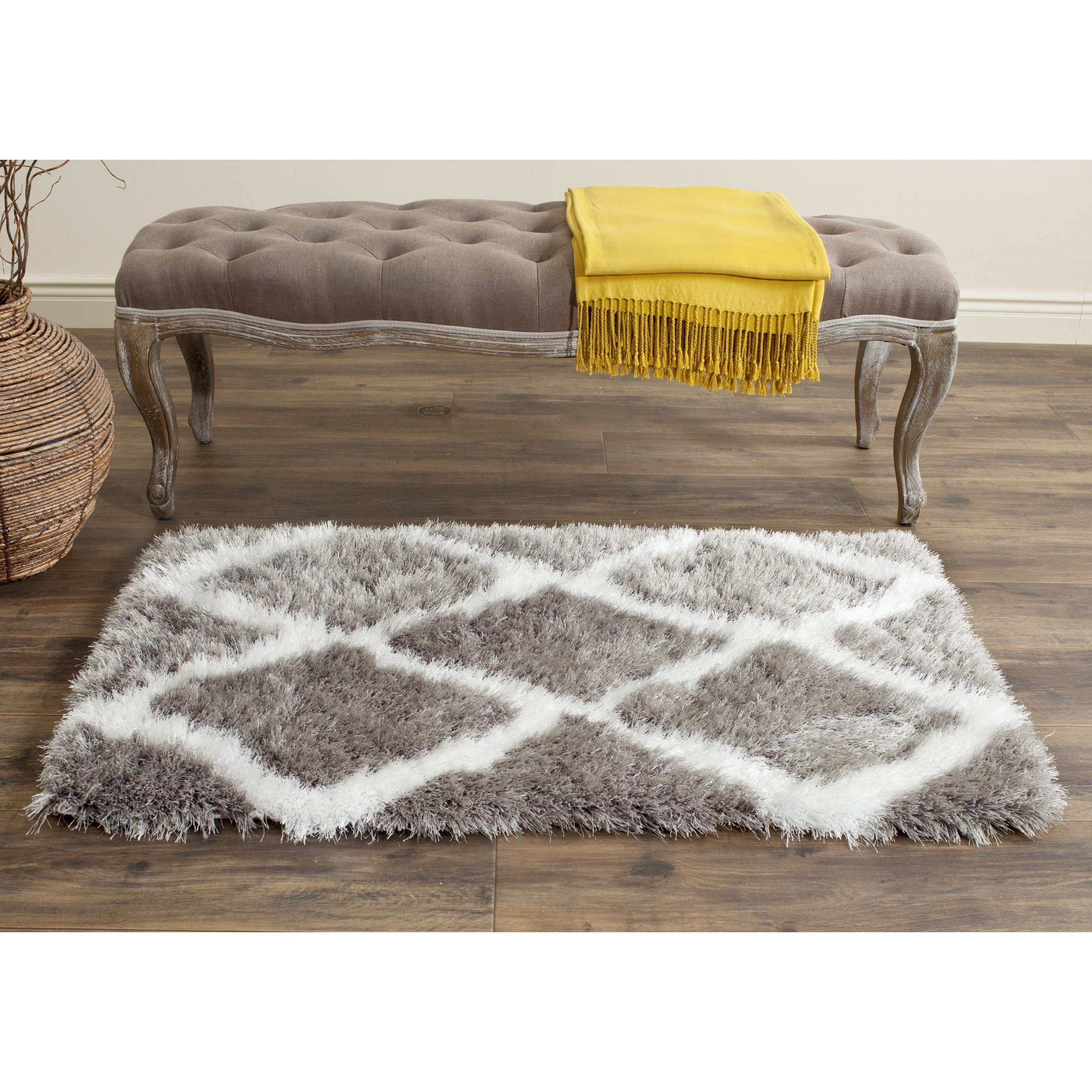 Barcelona Shag Hand Tufted Performance Geometric Rug, 78% off at Wayfair