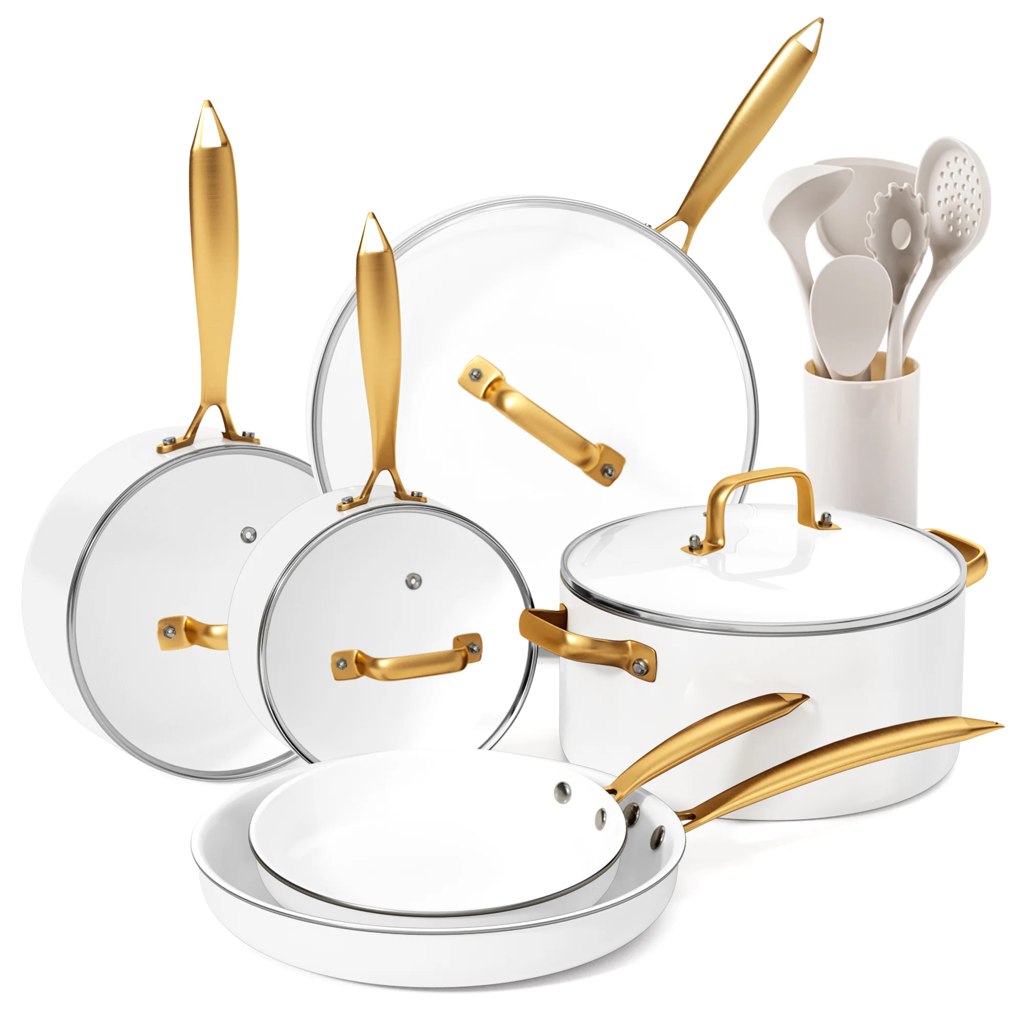 15-Piece Nonstick Oven-Safe Ceramic Cookware Set, 43% off at Wayfair