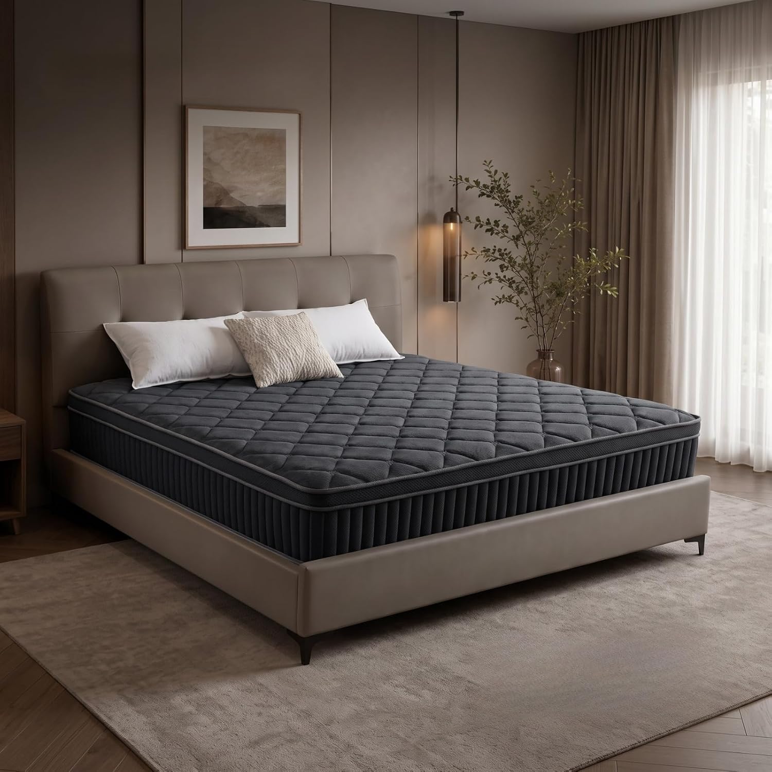 Queen Mattress, 12 Inch Hybrid Queen Size Mattress in a Box, 31% off at Amazon