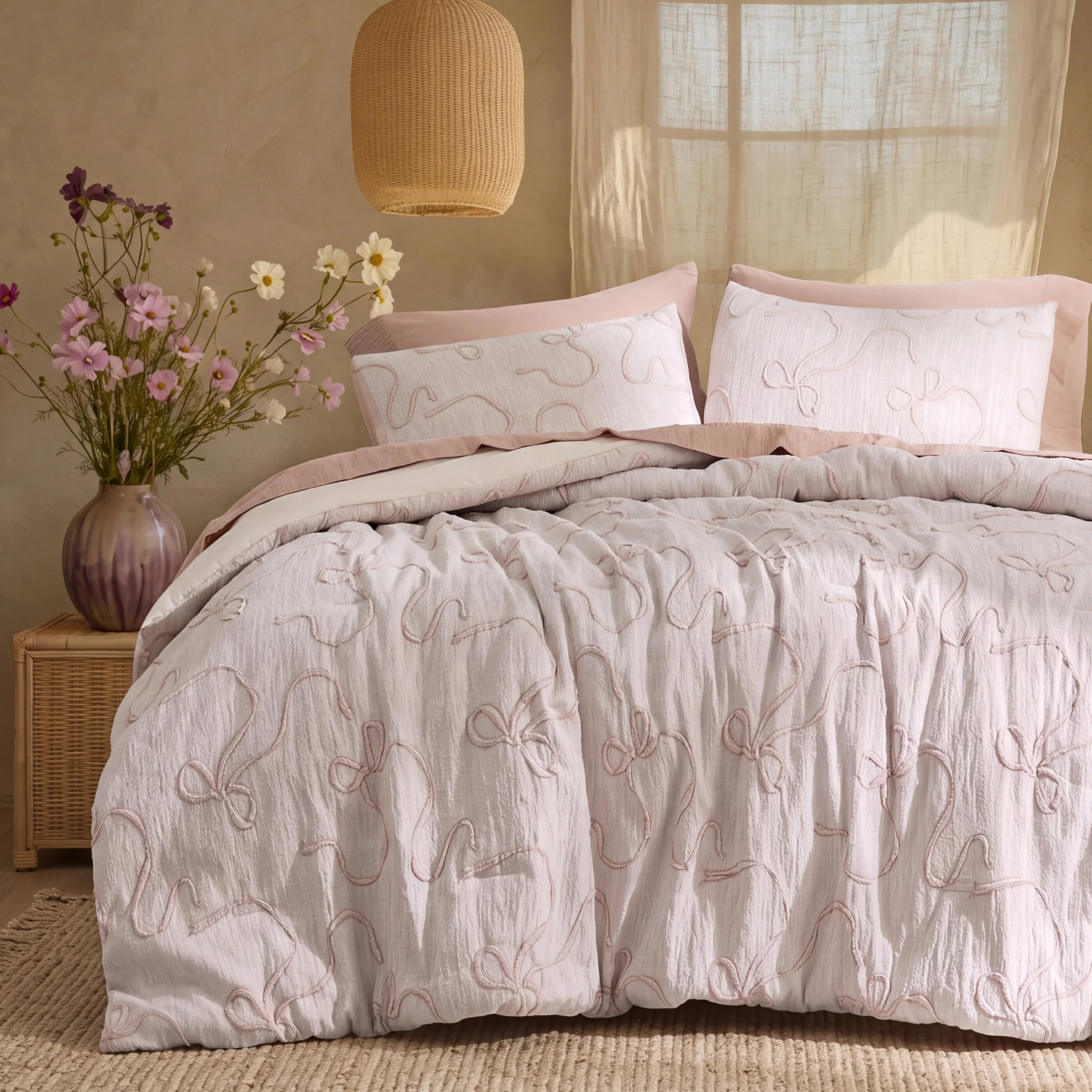 3D Puffy Jacquard Embroidery Bedding Comforter Set, 87% off at Wayfair