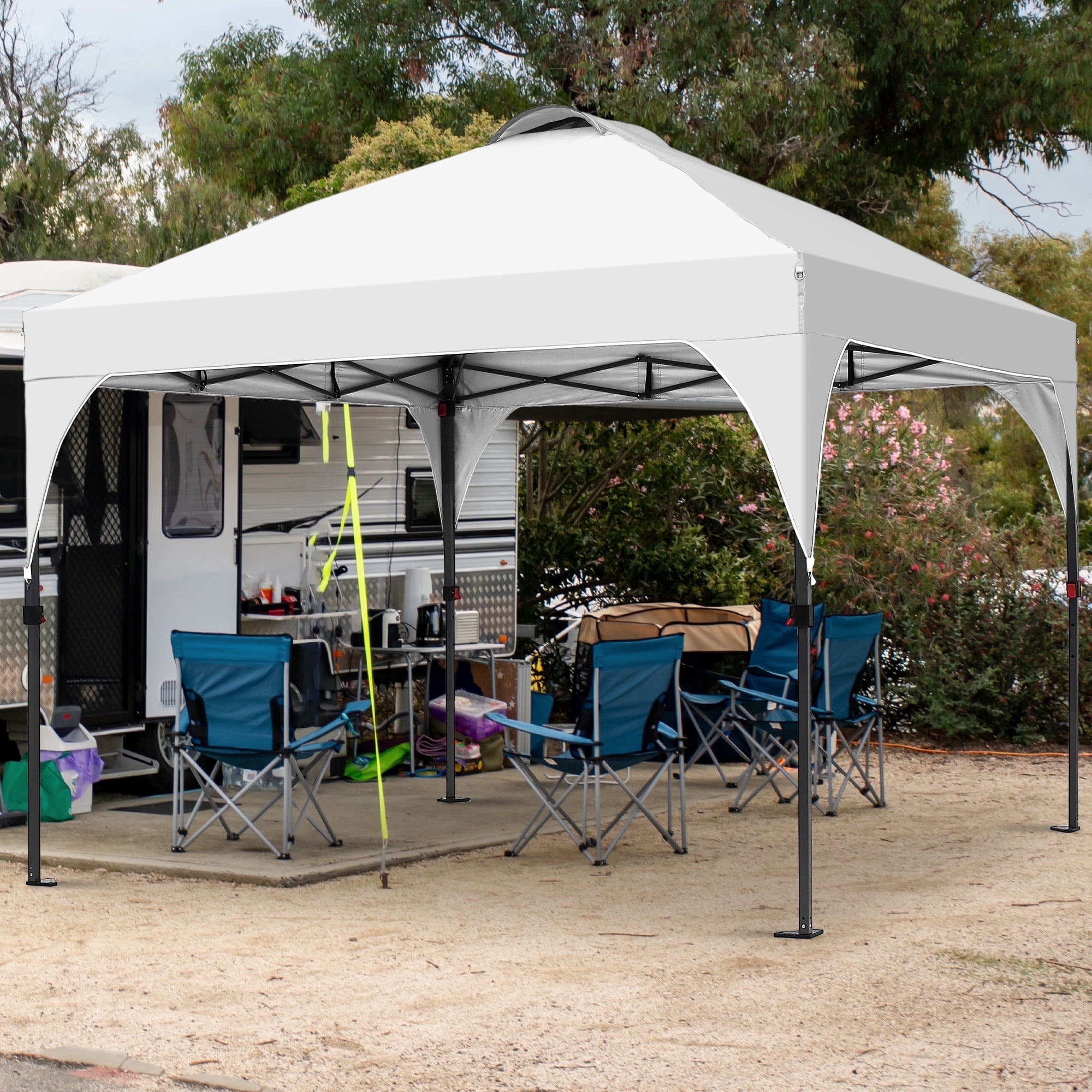 Ainfox 10'x10'Pop Up Canopy Tent Windproof UV Shelter for Outdoor Events Parties, 67% off at Walmart