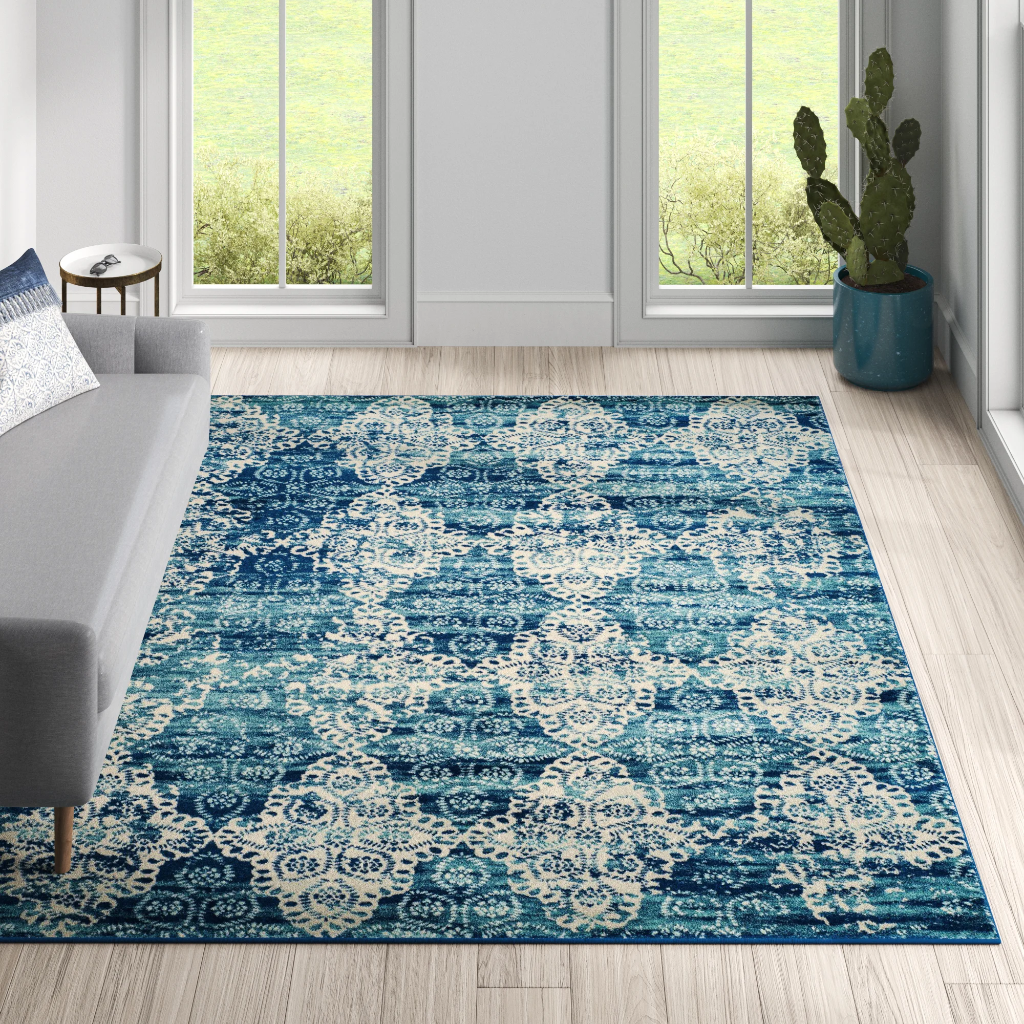 Allard Performance Geometric Rug, 73% off at Wayfair