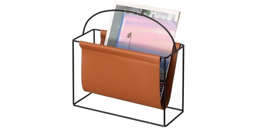 Fabulaxe Arch Gold-Tone Metal Magazine Rack, 69% off at Woot