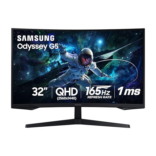 Samsung 32 Odyssey (G55C) Series QHD 1000R Curved Gaming Monitor, 39% off at Amazon