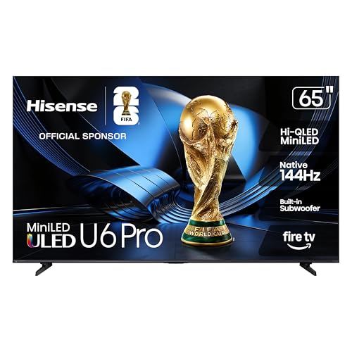Hisense 65 U6 Pro Series Mini‑LED ULED 4K UHD HDR Gaming AI, 46% off at Amazon
