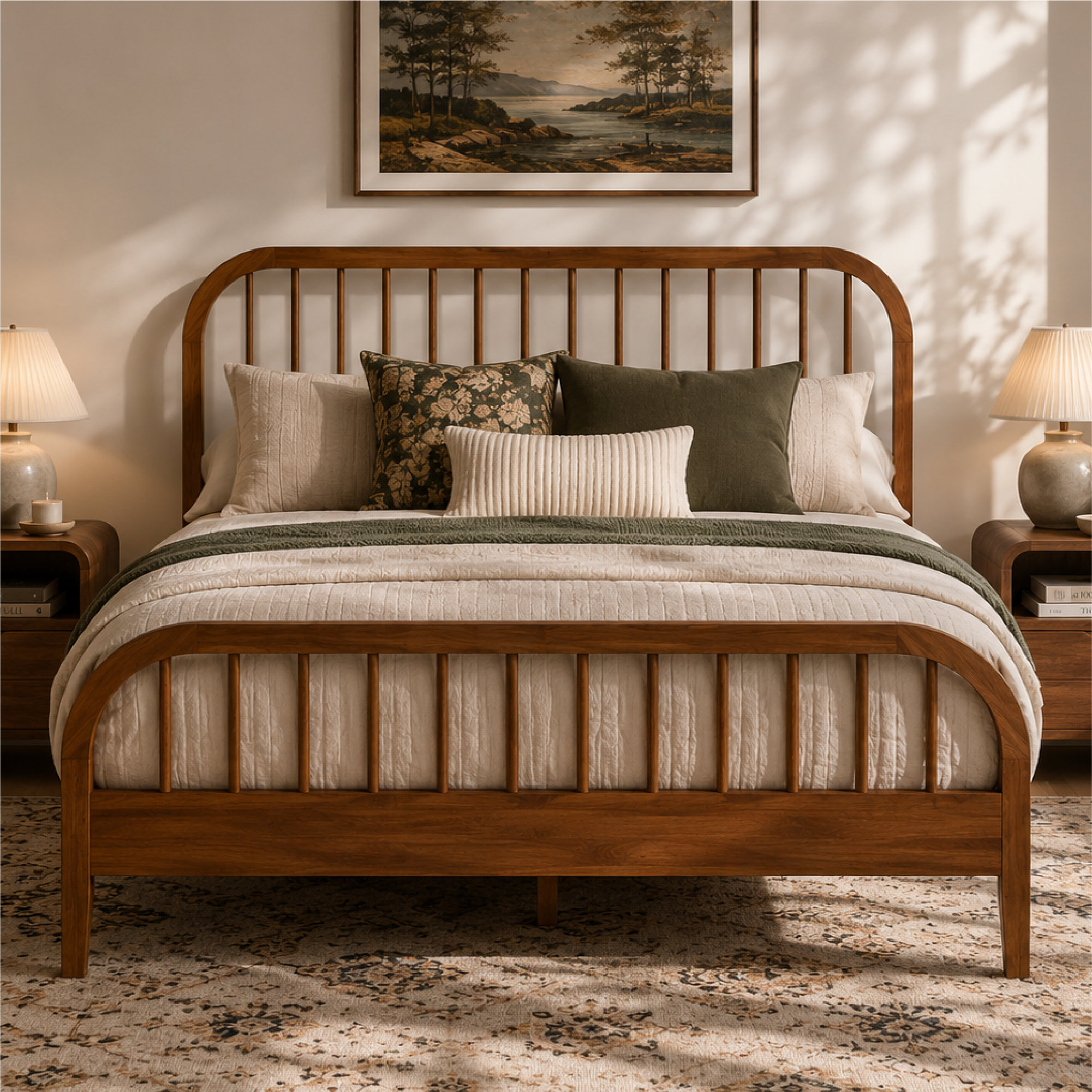 Anderson Solid Wood Spindle Bed Frame, 68% off at Wayfair