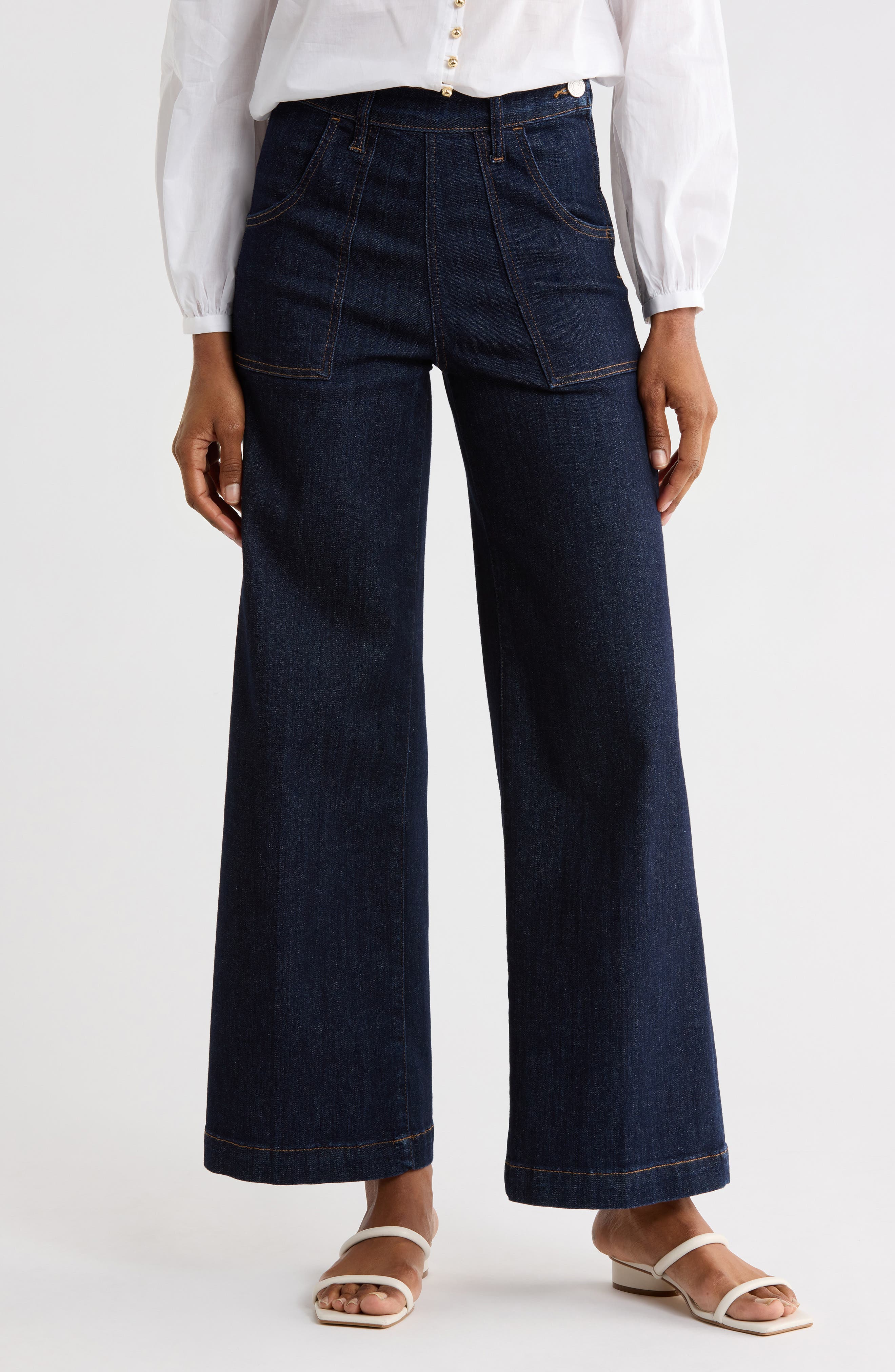FRAME Francoise Wide Leg Jeans, 78% off at Nordstrom Rack