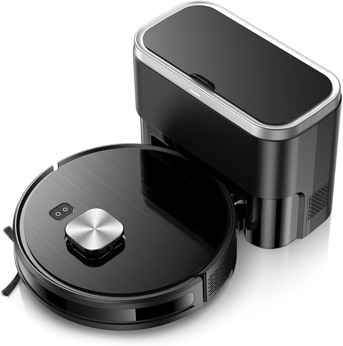 Robot Vacuum and Mop for Pet Hair, 11500Pa Suction, 90-Day Self-Emptying, 74% off at Amazon