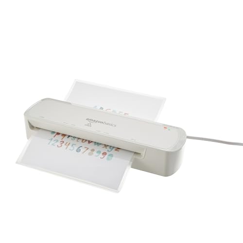 Amazon Basics 9-Inch Thermal Laminator Machine with Quick Warm-Up, 2 Heat, 27% off at Amazon