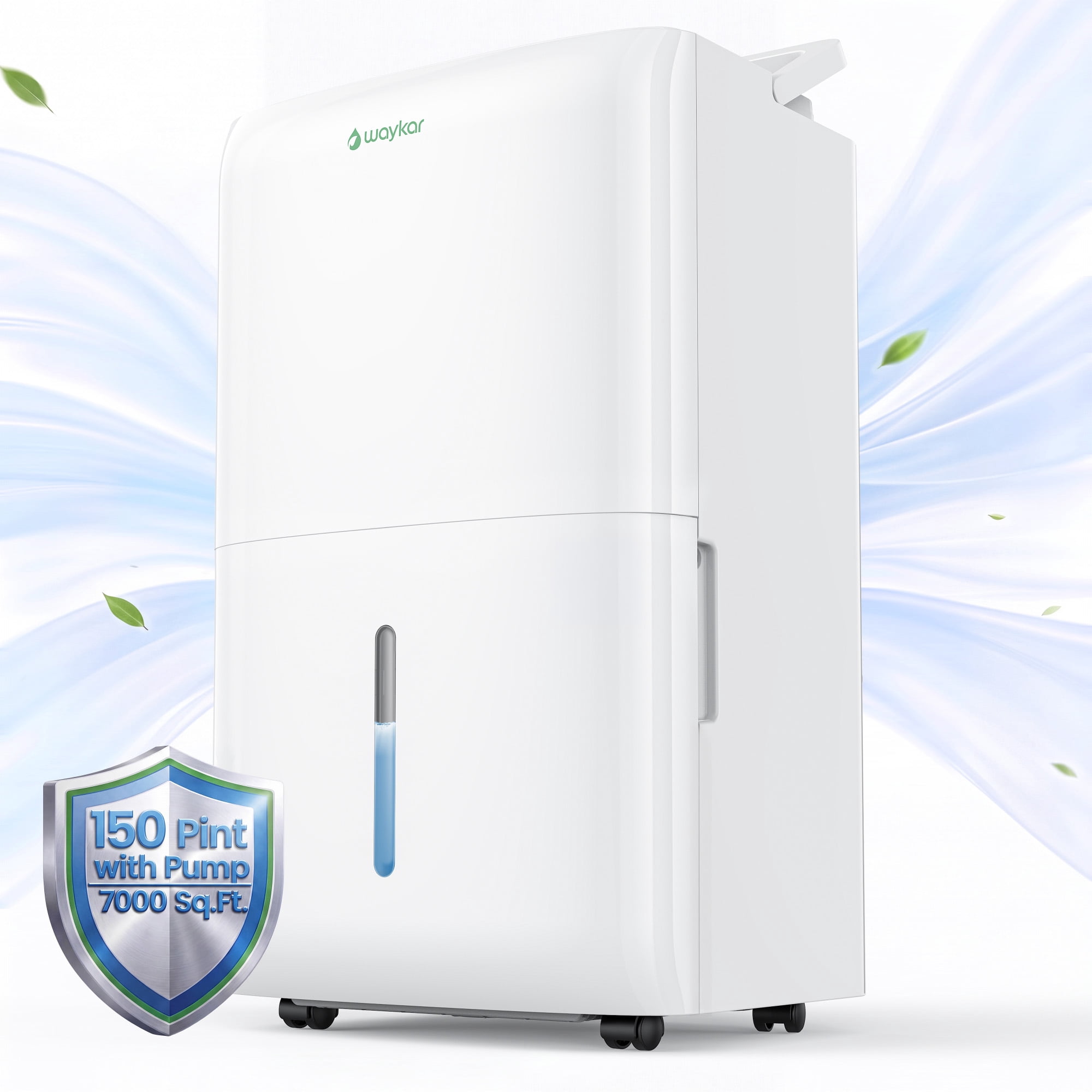 Waykar 7000 Sq. Ft. 150 Pint Dehumidifier with Pump for Basement &, 48% off at Walmart