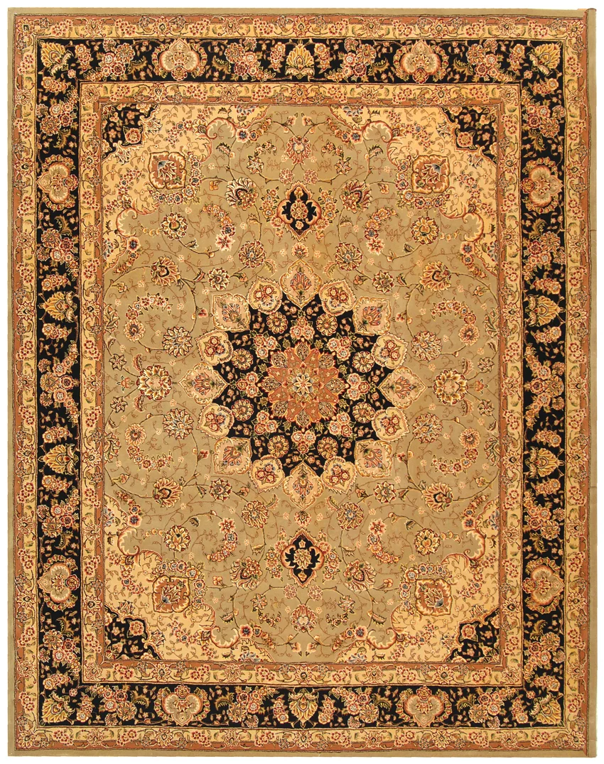 Persian Court Silk & Wool Pile Oriental Rug, 72% off at Wayfair