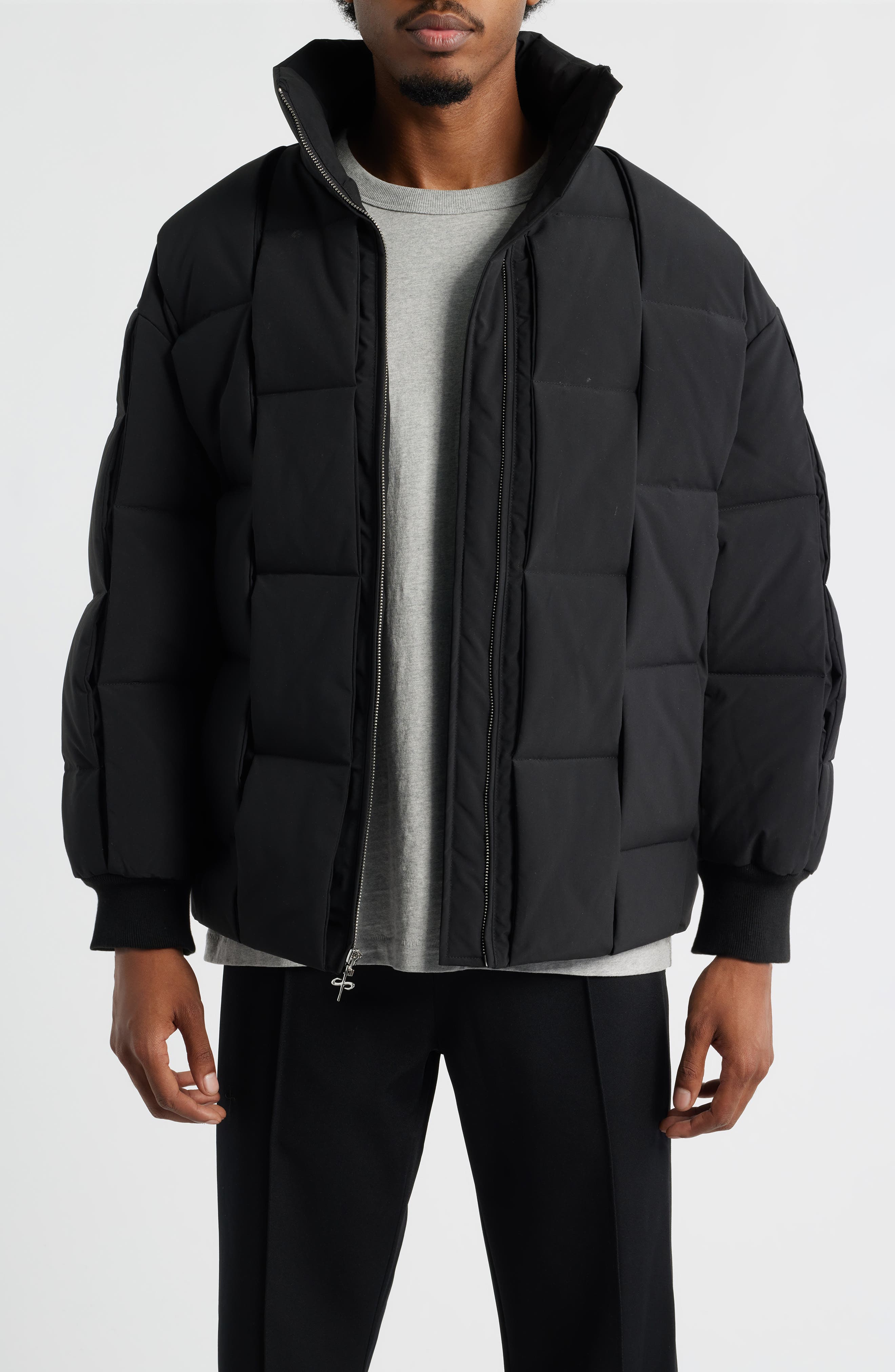 SANTO STUDIO Milazzo Basketweave Quilted Puffer Jacket, 72% off at Nordstrom Rack