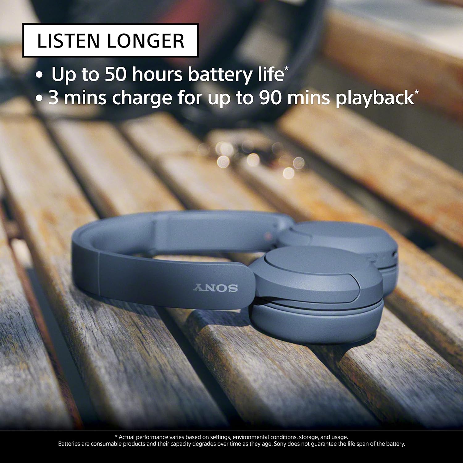 Sony WH-CH520 Wireless On-Ear Bluetooth Headphones with Microphone, Black, 52% off at Amazon