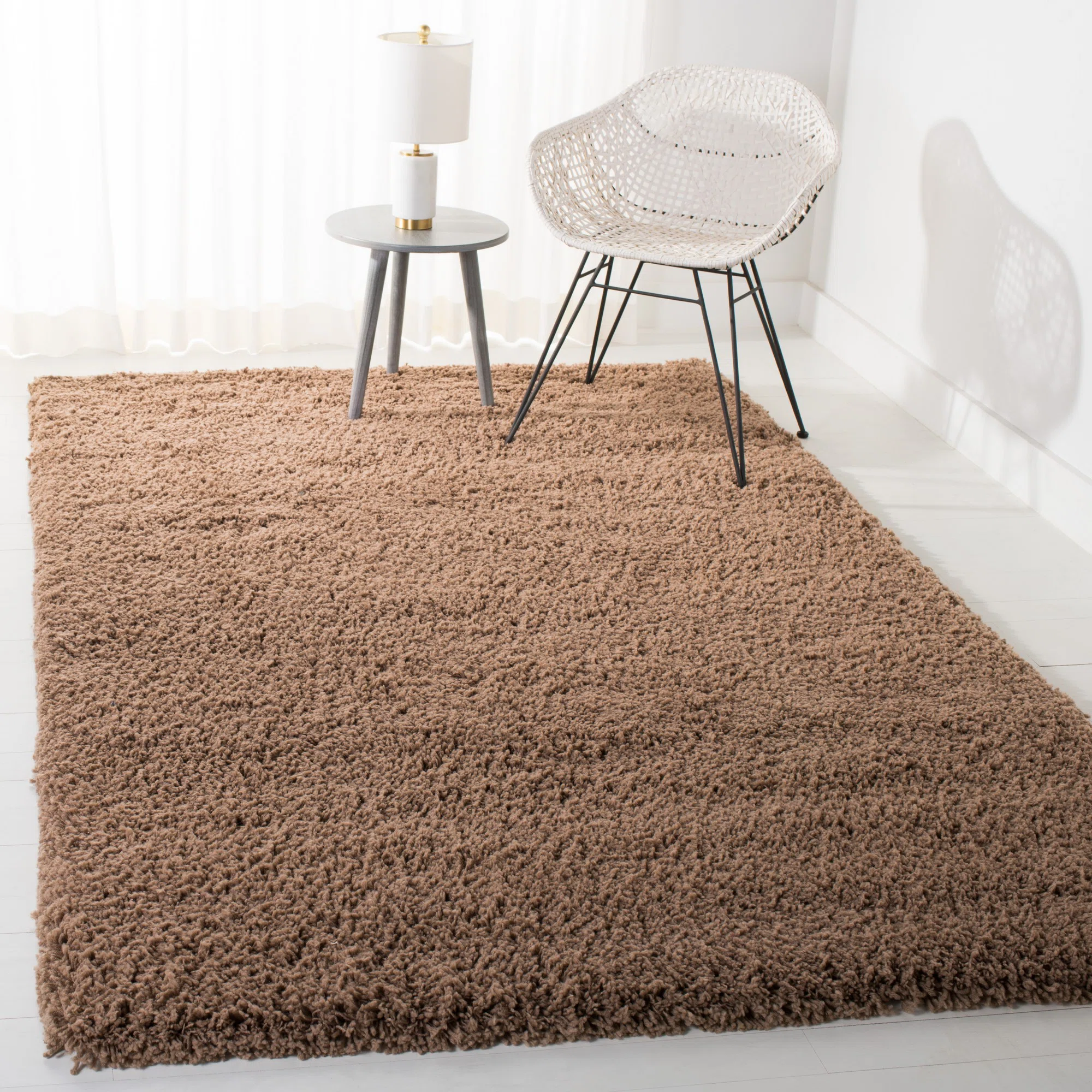 Classic Shag Hand Tufted Performance Solid Color Rug, 70% off at Wayfair