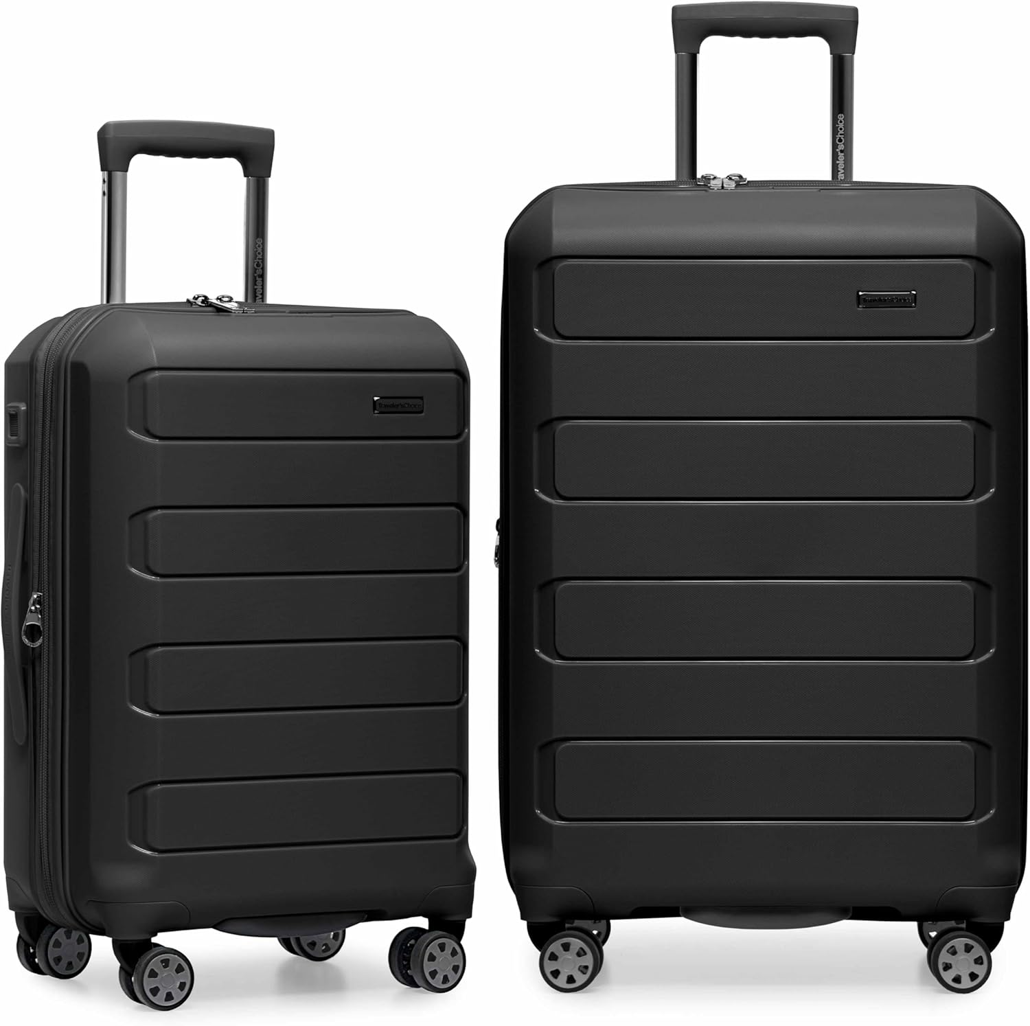 Traveler's Choice Pagosa Hardshell Expandable Luggage with Spinner Wheels, 43% off at Amazon