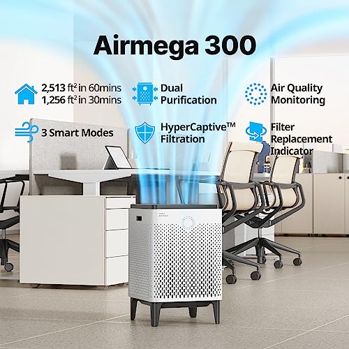 COWAY Air Purifier for Home Large Room Up to 3,120ft², Washable Pre-Filter, 48% off at Amazon