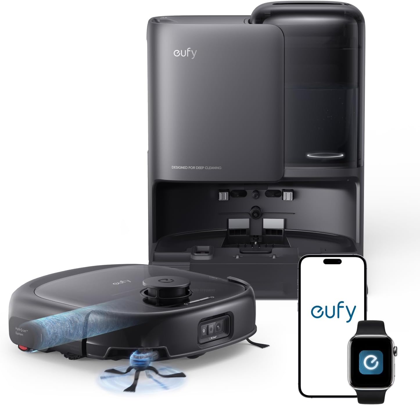 eufy E25 Robot Vacuum and Mop Combo, 20,000 Pa Suction, HydroJet Self-Clean, 40% off at Amazon