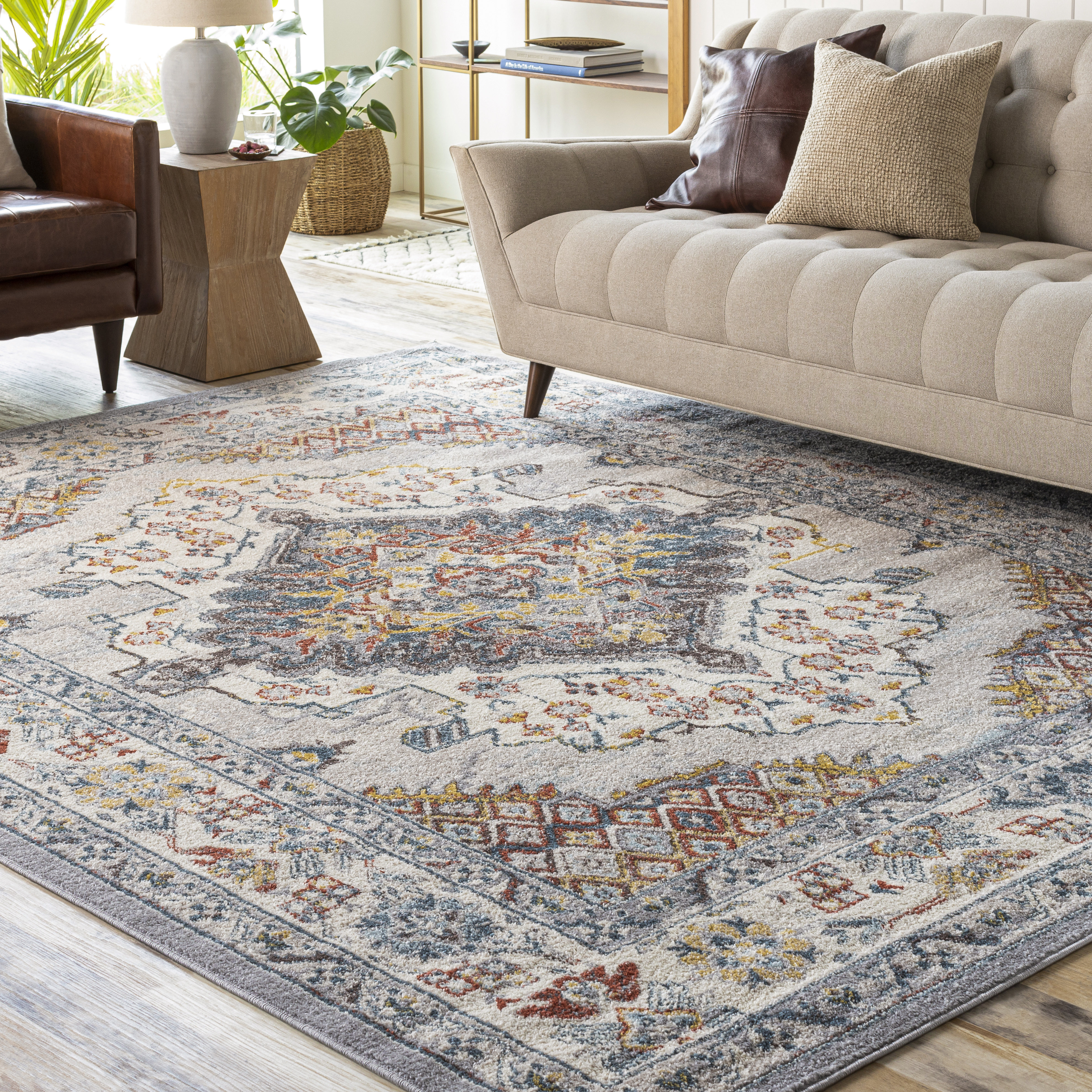 Claudia Flatiron Oriental Gray Area Rug, 73% off at Wayfair