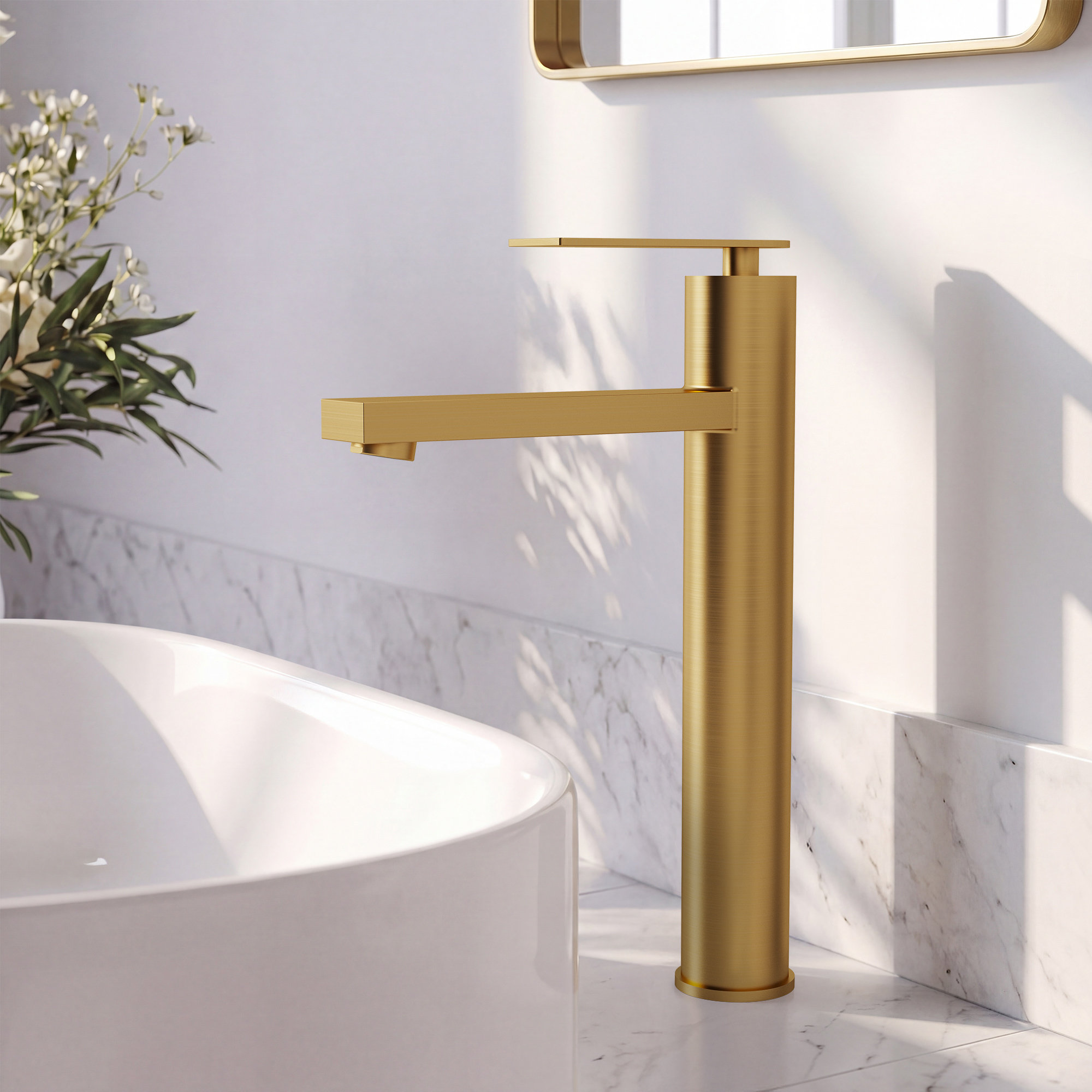 Single Hole Vessel Bathroom Faucet, Single Handle Vessel Bathroom Sink Faucet, 86% off at Wayfair