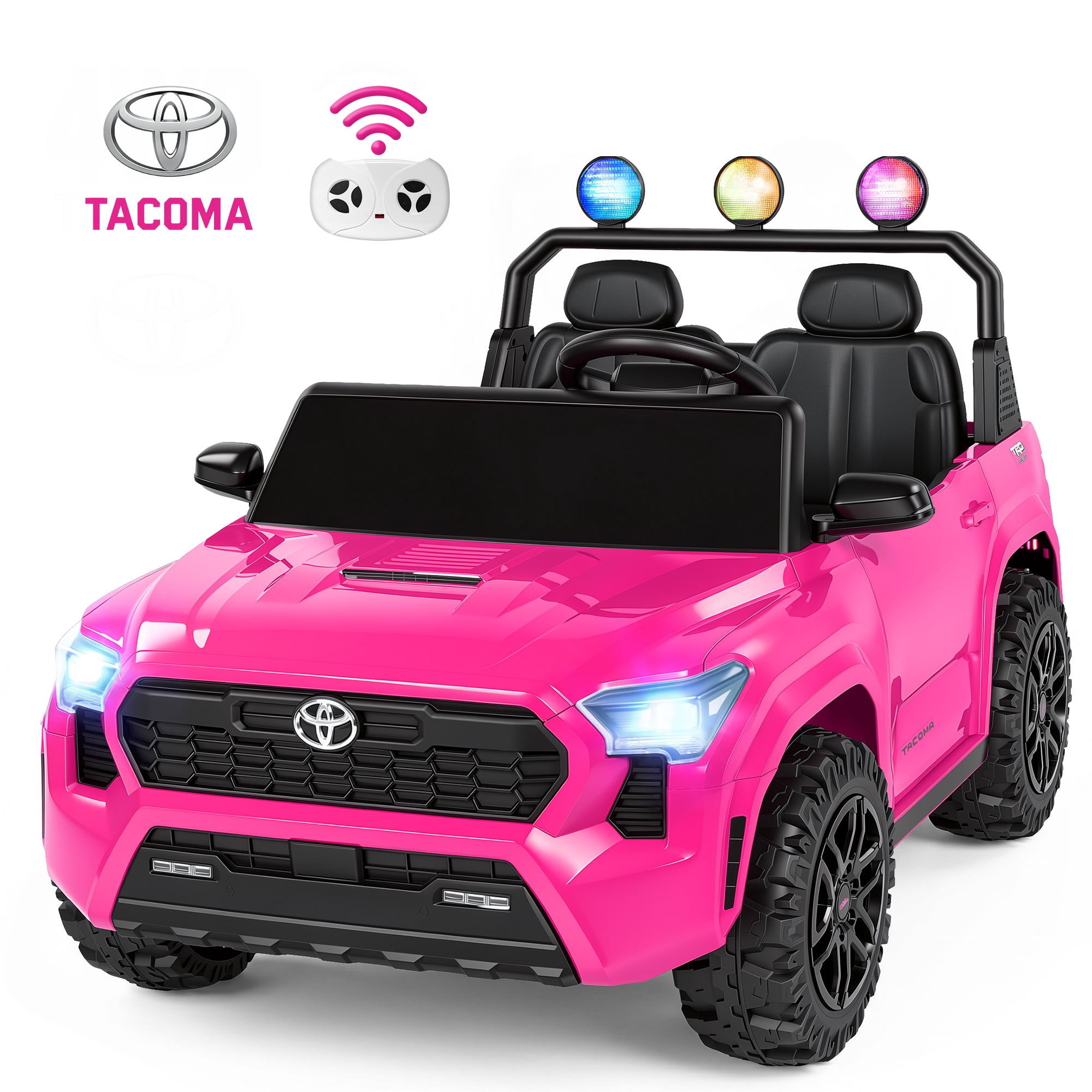 24V Ride On Car for Kids, Licensed Toyota Tacoma 2 Seater Battery, 45% off at Walmart