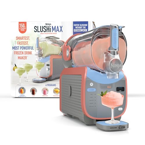 Ninja SLUSHi MAX Smart Frozen Drink Maker, 12+ Servings, Peach, FS605 2X, 26% off at Amazon