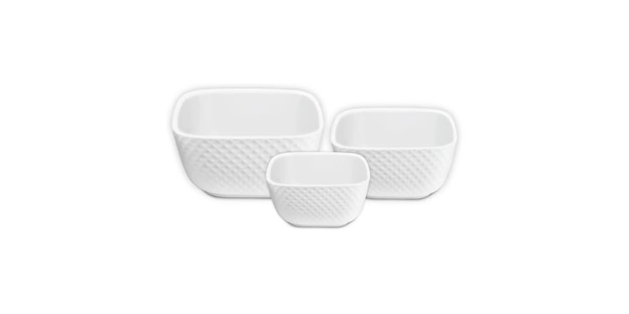 Le Regalo 3 Piece Stoneware Bowl Set, 56% off at Woot