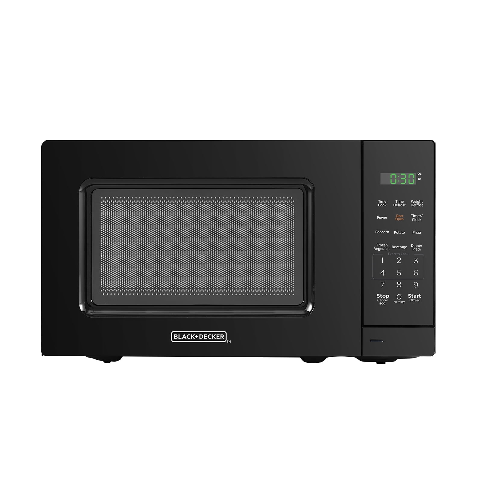 BLACK+DECKER 0.7 Cu Ft LED Digital Microwave Oven in Black with Child, 50% off at Walmart