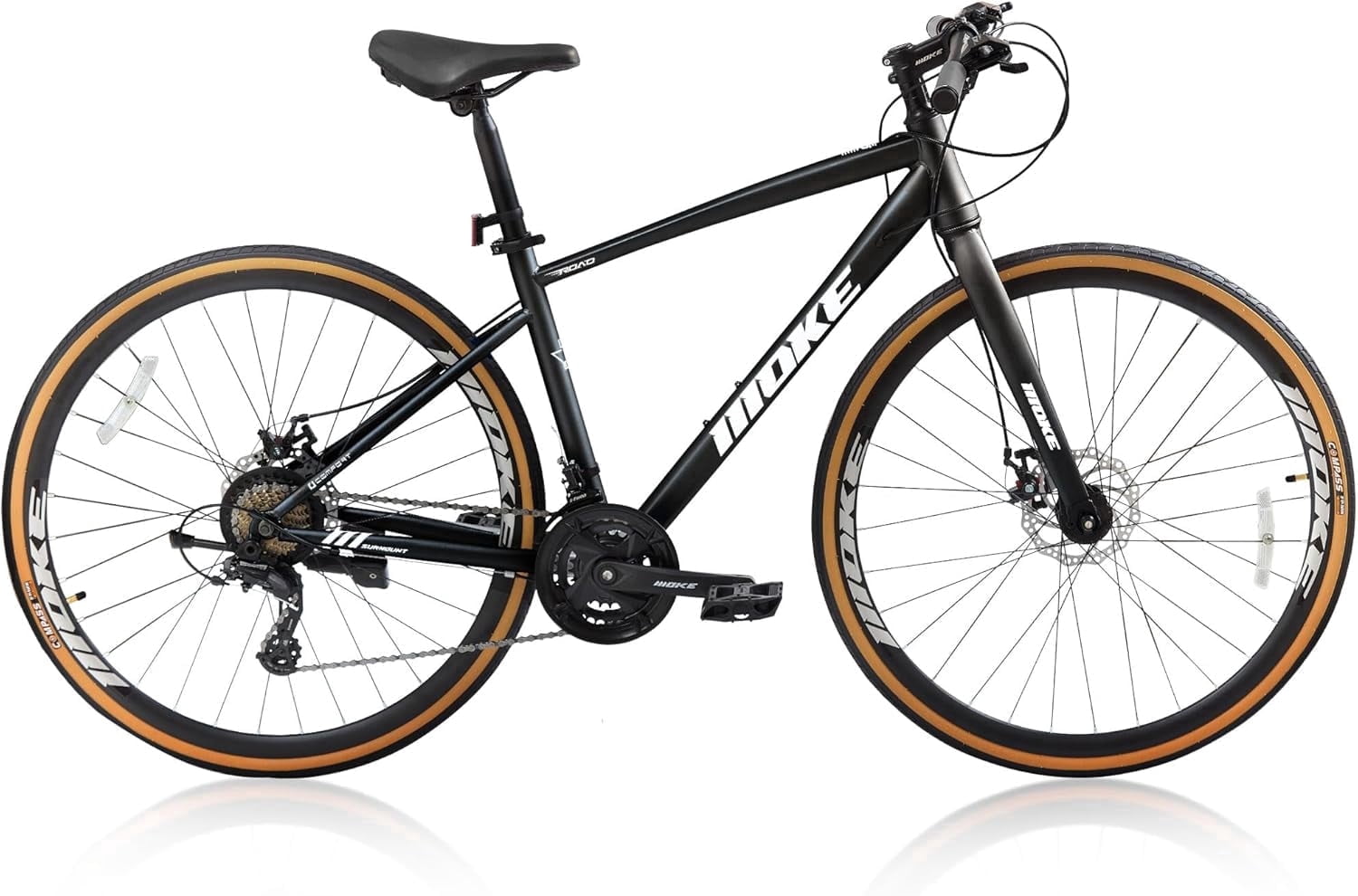 Mens Road Bike, NEORIVER 700C 24-Speed Hybrid Bike for Adults, Features Dual, 40% off at Walmart
