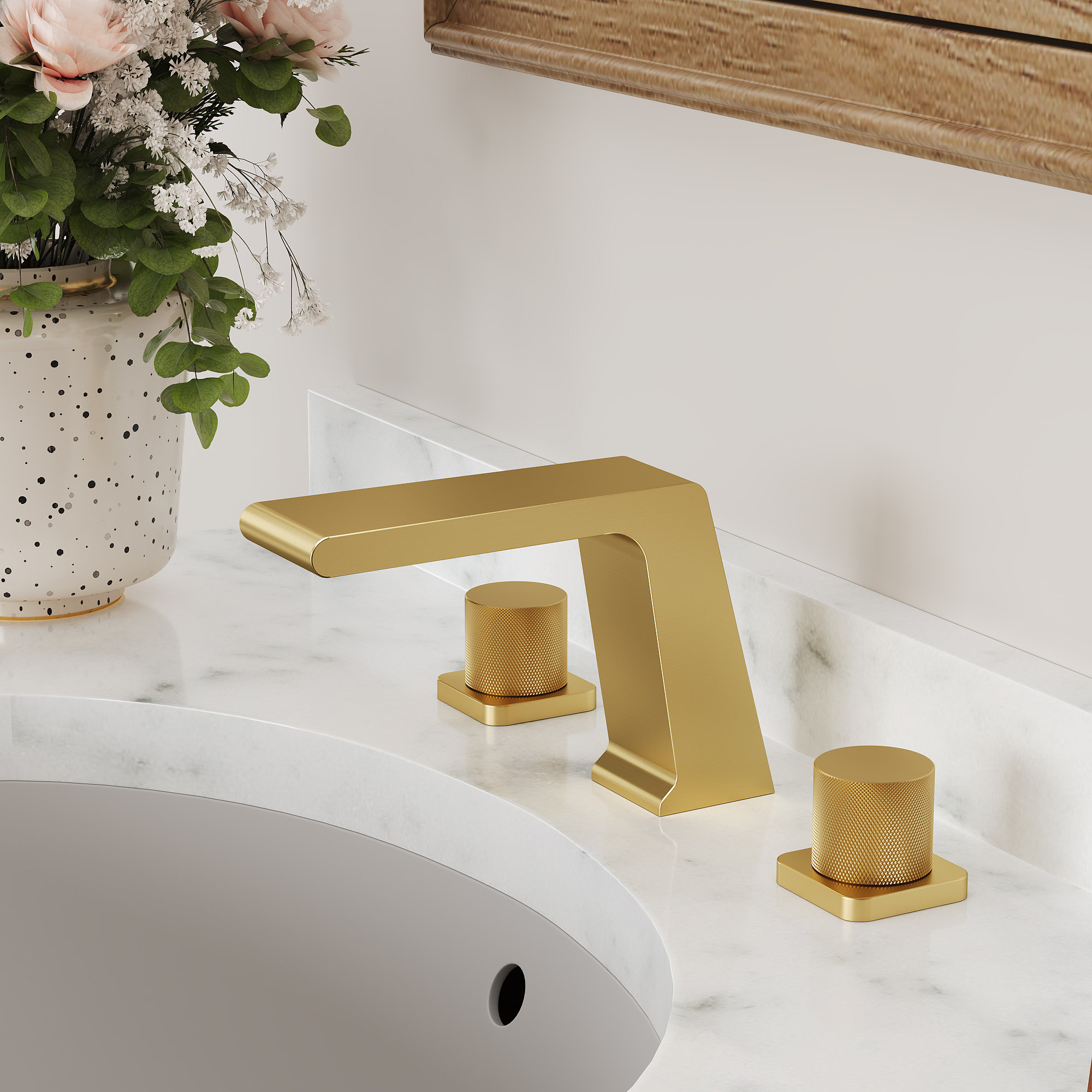 8 in. 3-Hole Widespread Bathroom Sink Faucet with Pop-Up Drain Assembly, 86% off at Wayfair
