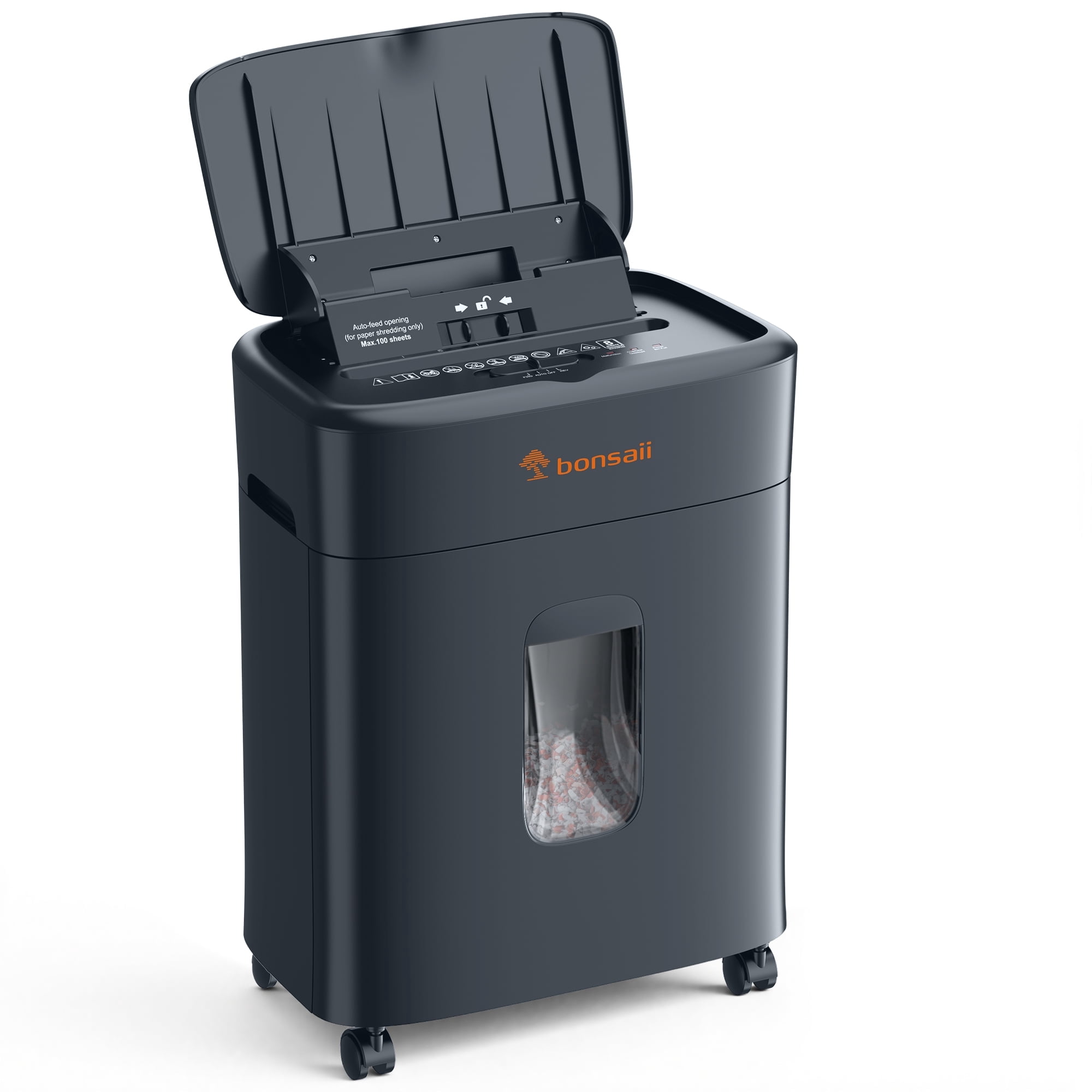 Bonsaii 100-Sheet Auto Feed Micro-Cut Paper Shredder, P-4 High Security Heavy, 45% off at Walmart