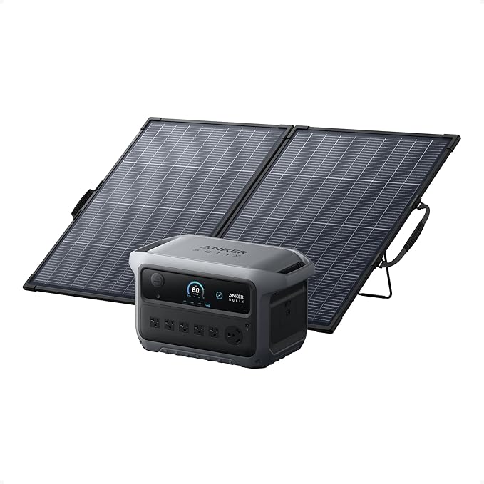 Anker SOLIX C2000 Gen2 Portable Power Station & 200W Bifacial Panel, 2048Wh, 22% off at Amazon