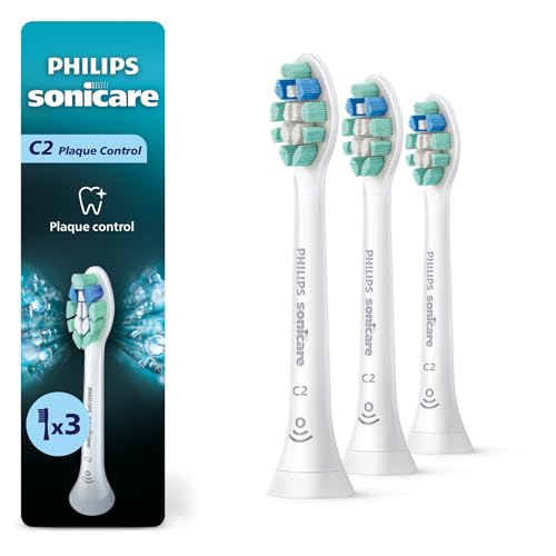 Philips Sonicare C2 Brush Heads, 3-Pack, 9 Month Supply, White 700% More, 28% off at Amazon