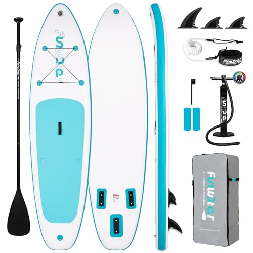 FunWater Inflatable Stand Up Paddle Board with Beginners SUP Accessories, 35% off at Amazon