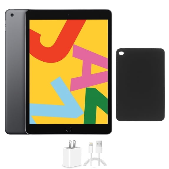 Restored Apple iPad 10.2-inch Retina Wi-Fi Only 32GB Latest OS Bundle:, 68% off at Walmart