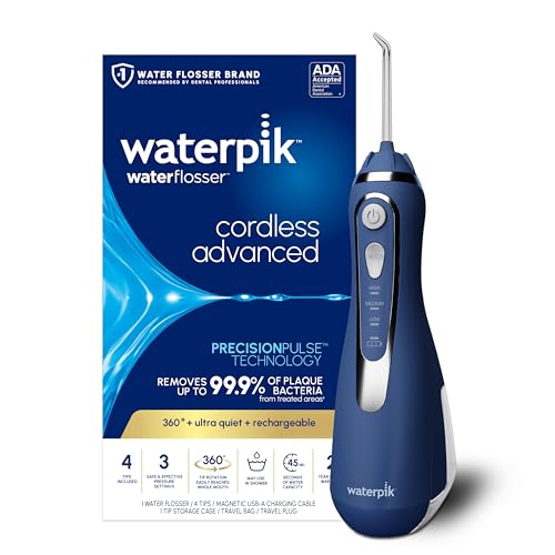 Waterpik Cordless Advanced Portable Water Flosser, Rechargeable, Blue 3, 30% off at Amazon