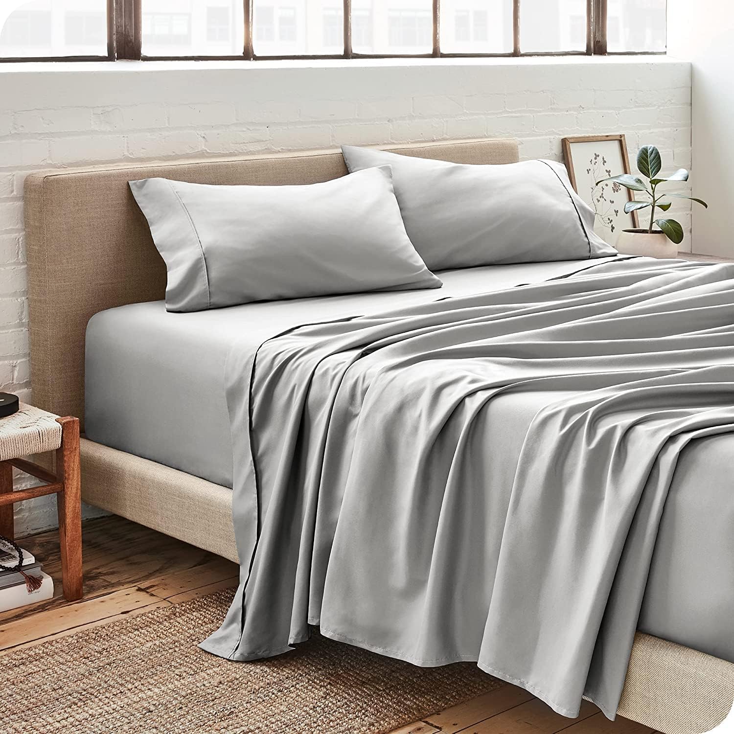 Bare Home Twin XL Sheet Set - 1800 Ultra-Soft (Twin XL, Light, 48% off at Amazon