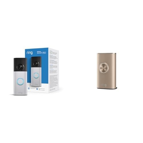 Ring Battery Doorbell 2K Plus (newest model), Retinal 2K with wide-angle video, 44% off at Amazon