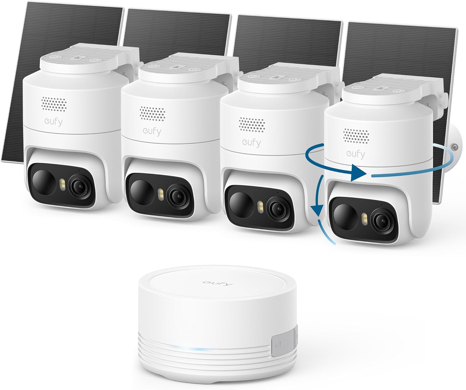 eufy Security eufyCam C37 4-Cam Kit, 360° Pan&Tilt Auto tracking, Security, 38% off at Amazon