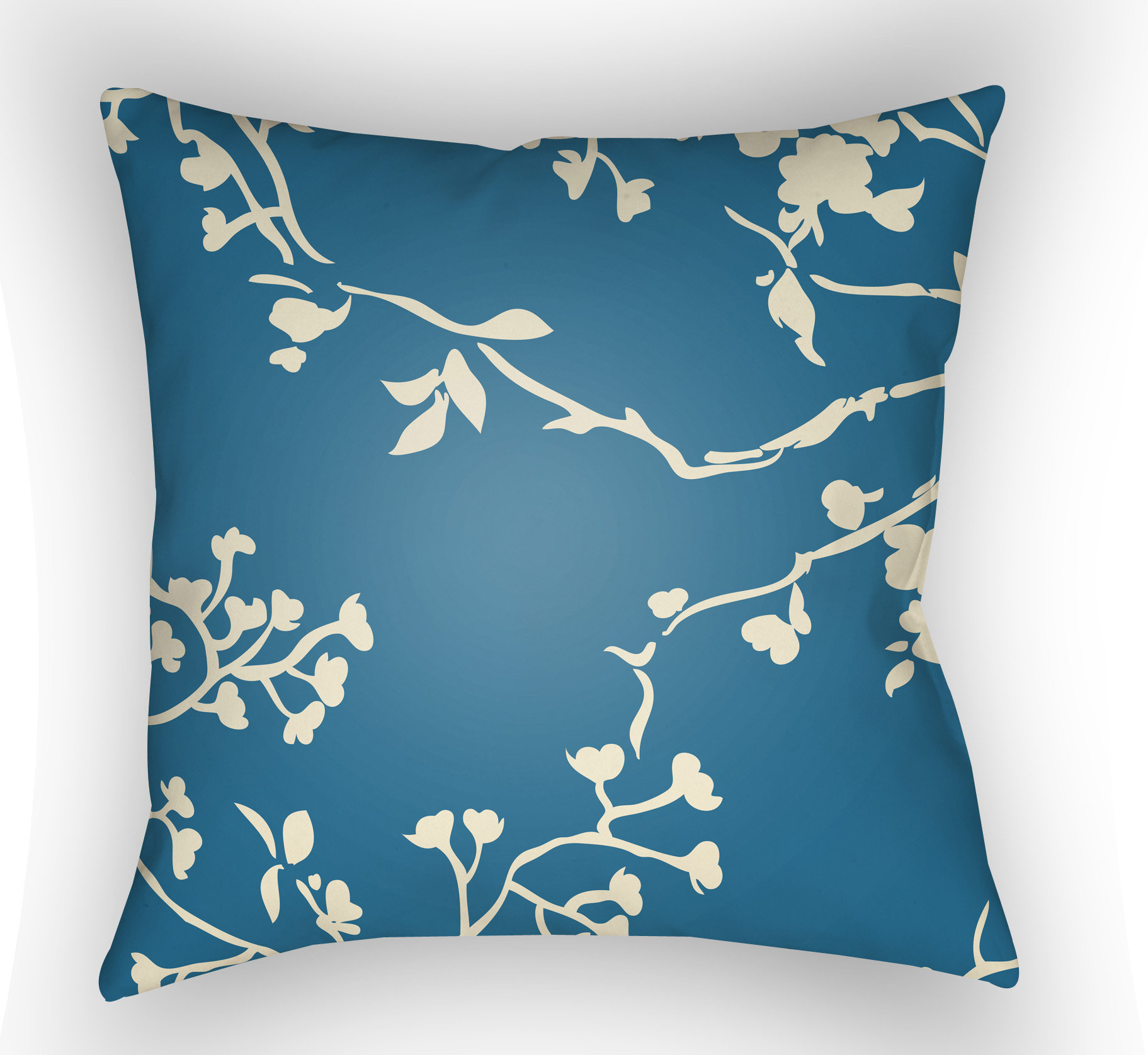 Chinoiserie Floral Floral Outdoor Throw Pillow, 79% off at Wayfair