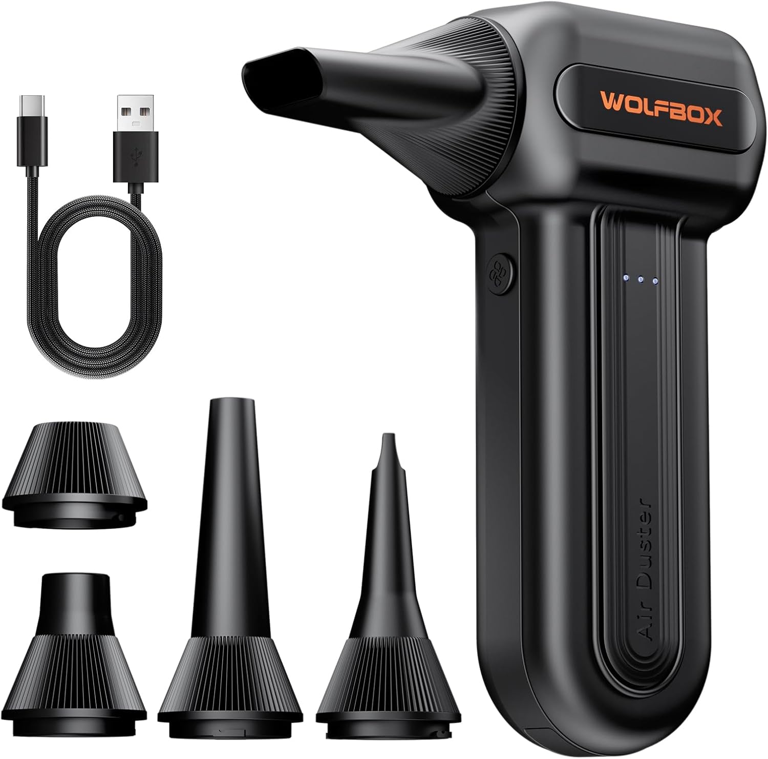 WOLFBOX MF60 Compressed Air Duster, 3-Speed Adjustable, Electric, Cordless, 39% off at Amazon
