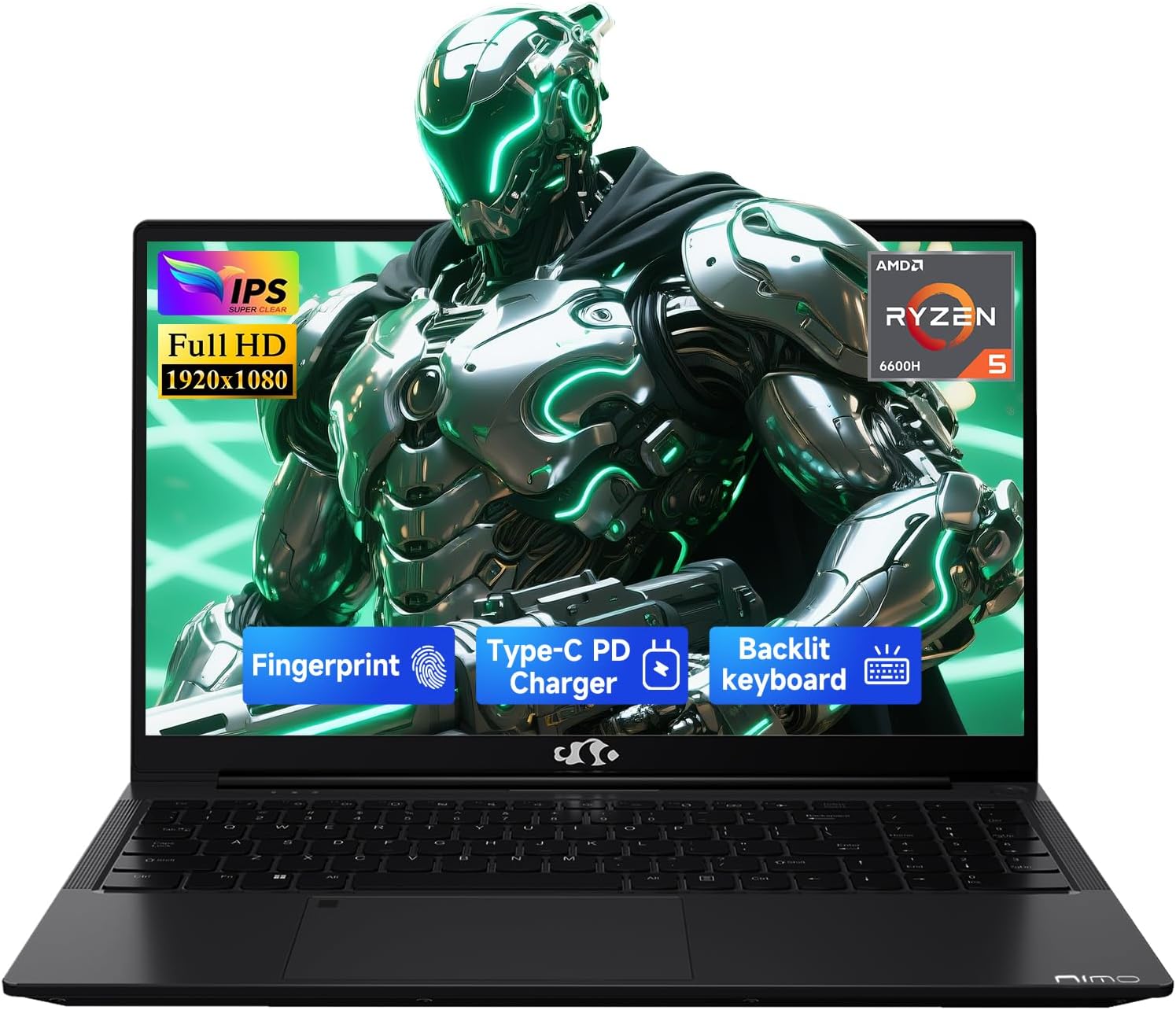 NIMO 15.6 IPS FHD-Light Gaming-Laptop,AMD Ryzen 5 6600H 16GB DDR5 RAM 512GB, 50% off at Amazon