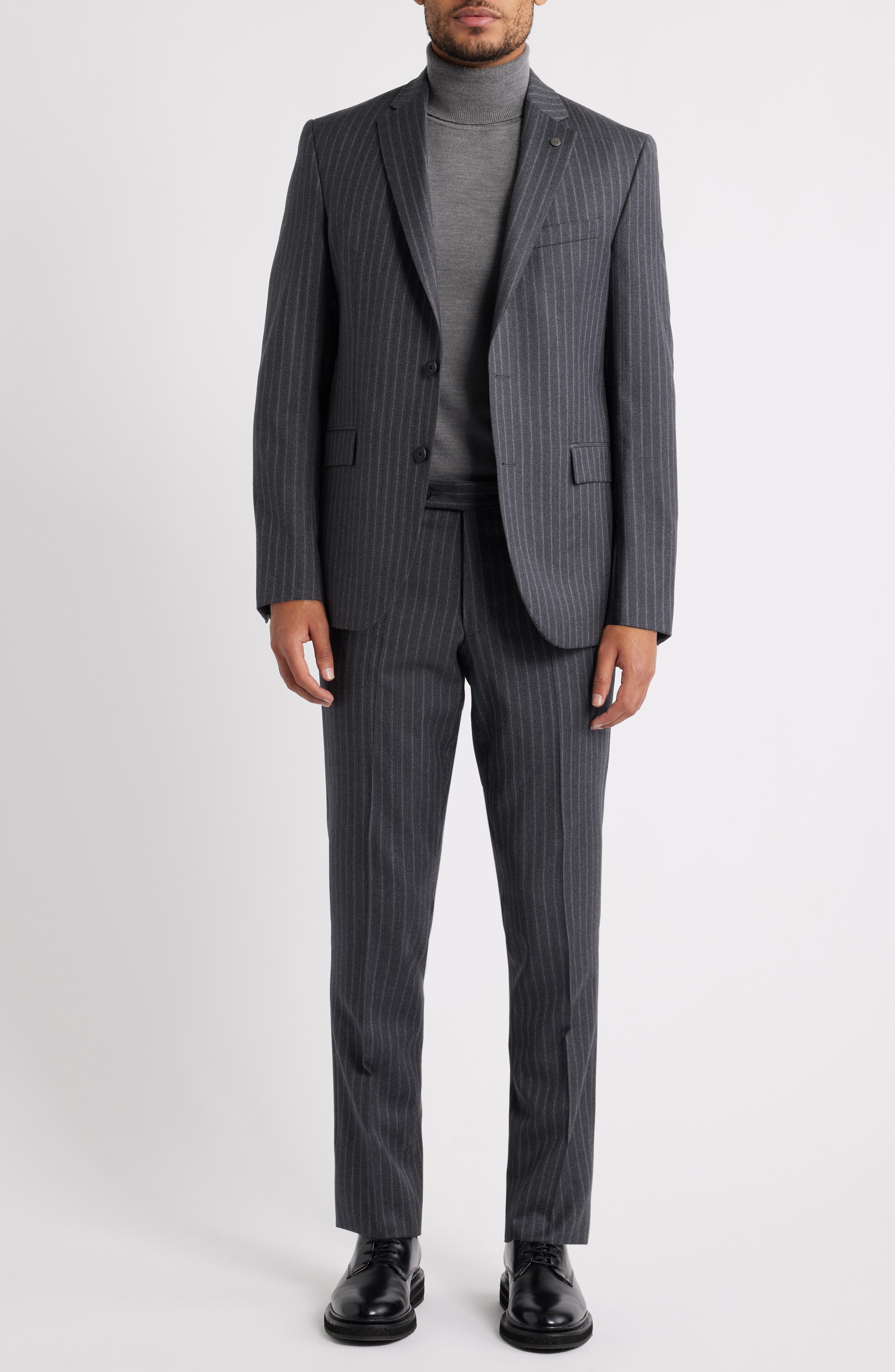 AllSaints Ross Slim Fit Striped Wool Suit, 77% off at Nordstrom Rack